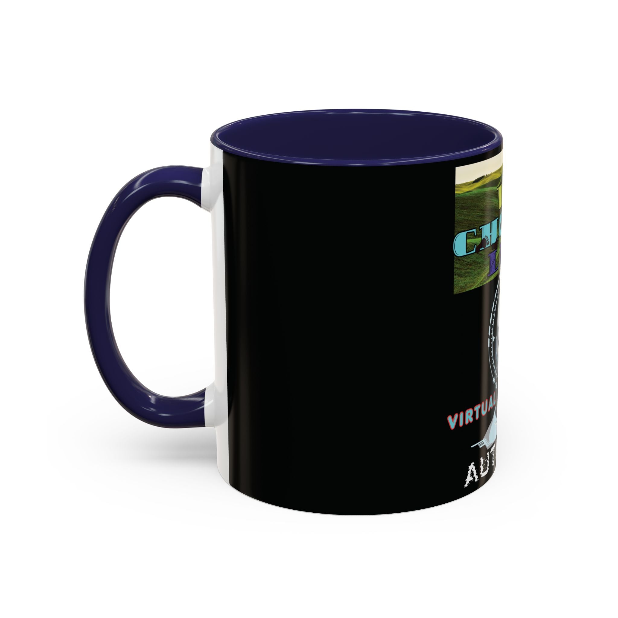 We Choose Life Accent Coffee Mug — Sci‑Fi Robot Design, Authentic CalamityVirtual Theme (11/15oz)