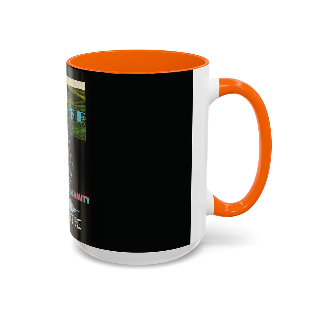We Choose Life Accent Coffee Mug — Sci‑Fi Robot Design, Authentic CalamityVirtual Theme (11/15oz)