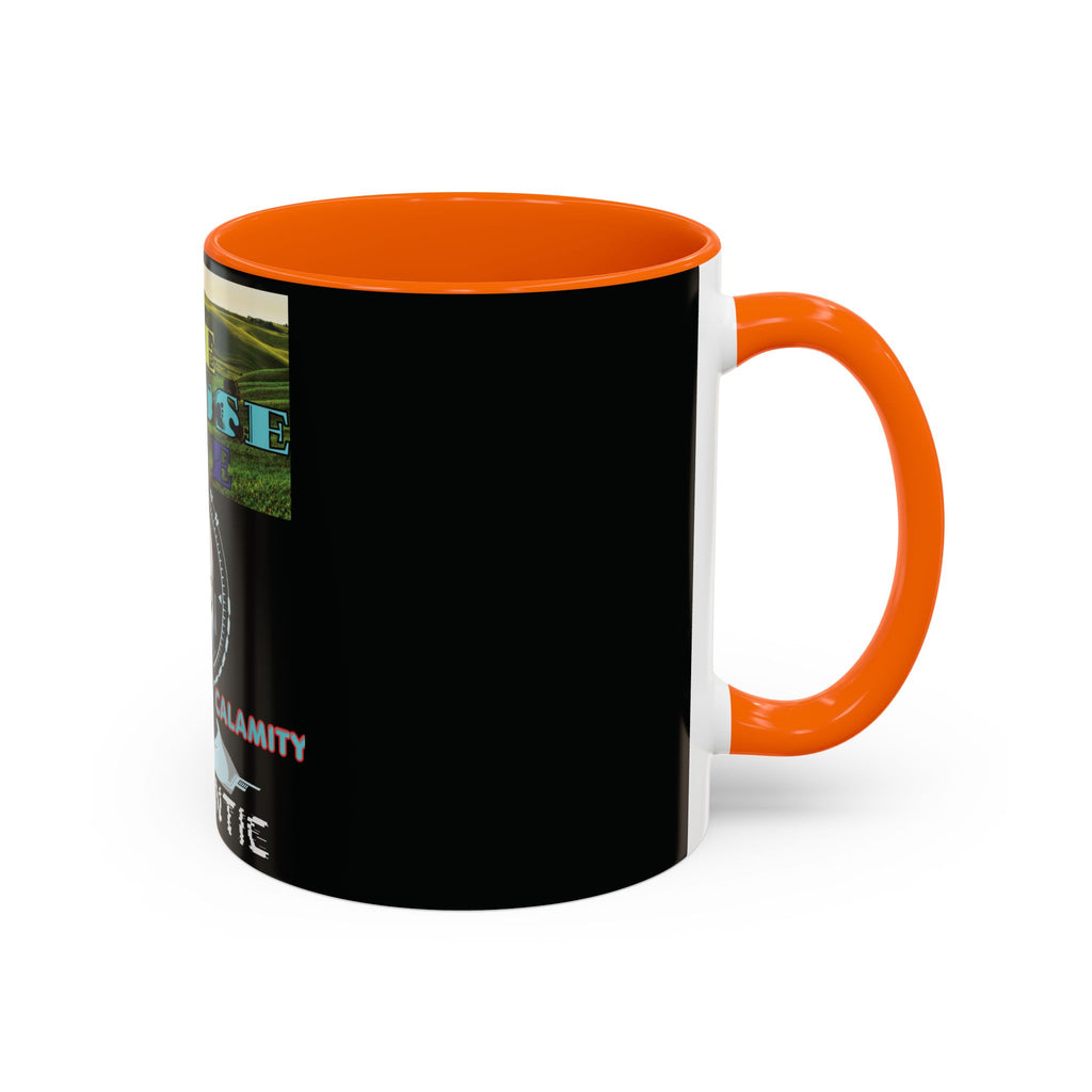We Choose Life Accent Coffee Mug — Sci‑Fi Robot Design, Authentic CalamityVirtual Theme (11/15oz)