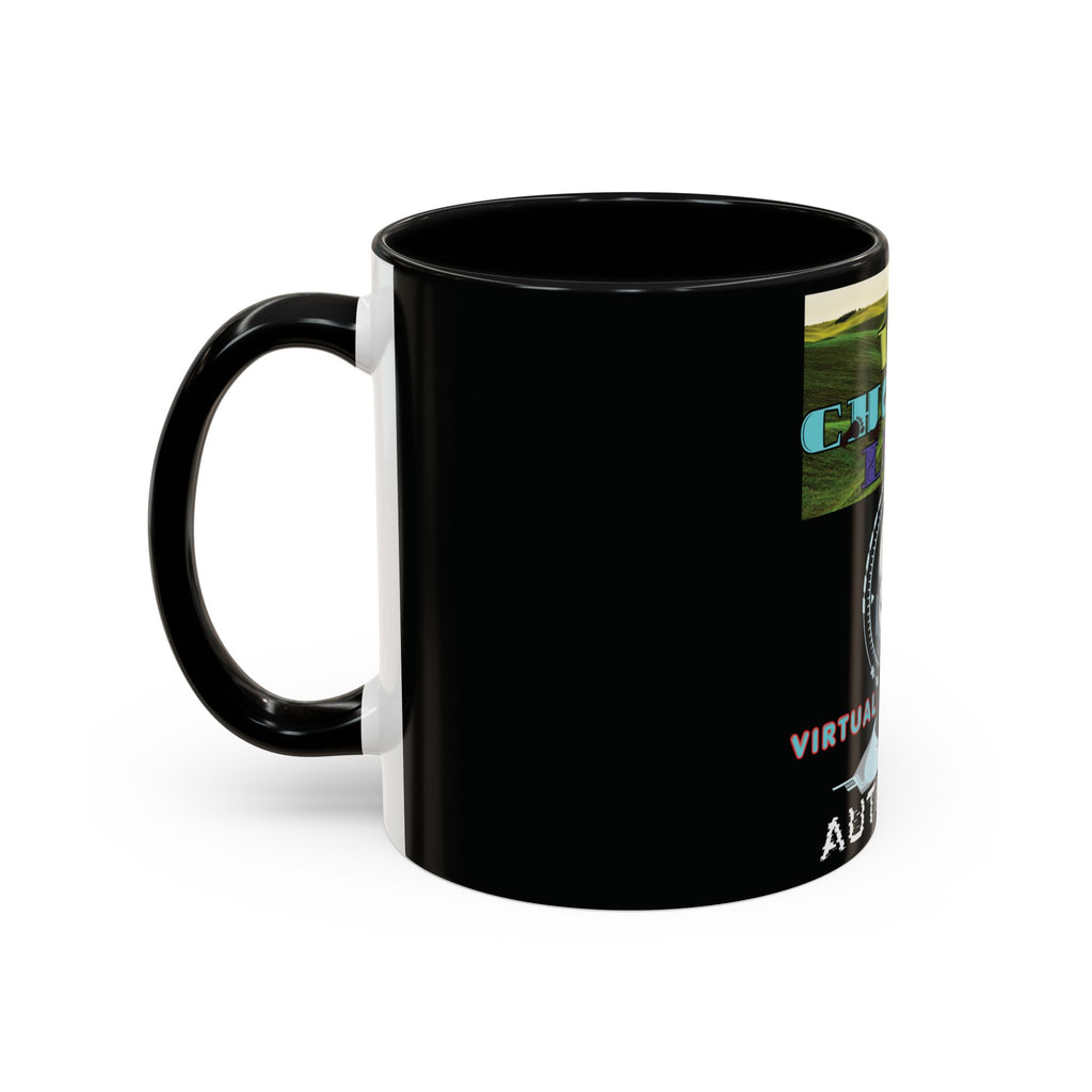 We Choose Life Accent Coffee Mug — Sci‑Fi Robot Design, Authentic CalamityVirtual Theme (11/15oz)