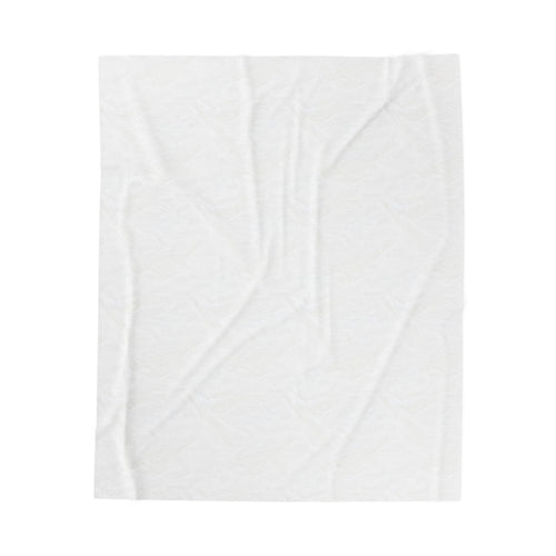 Plush Blanket — "Breathe Dog" Stress Relief Dog Print Velveteen Throw