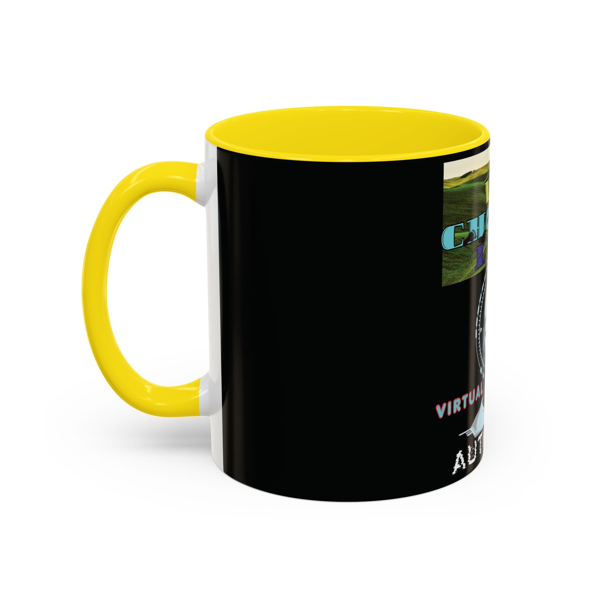 We Choose Life Accent Coffee Mug — Sci‑Fi Robot Design, Authentic CalamityVirtual Theme (11/15oz)