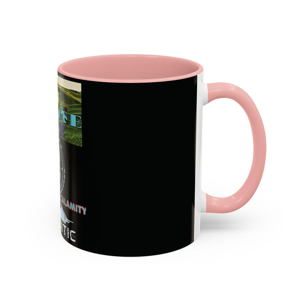 We Choose Life Accent Coffee Mug — Sci‑Fi Robot Design, Authentic CalamityVirtual Theme (11/15oz)