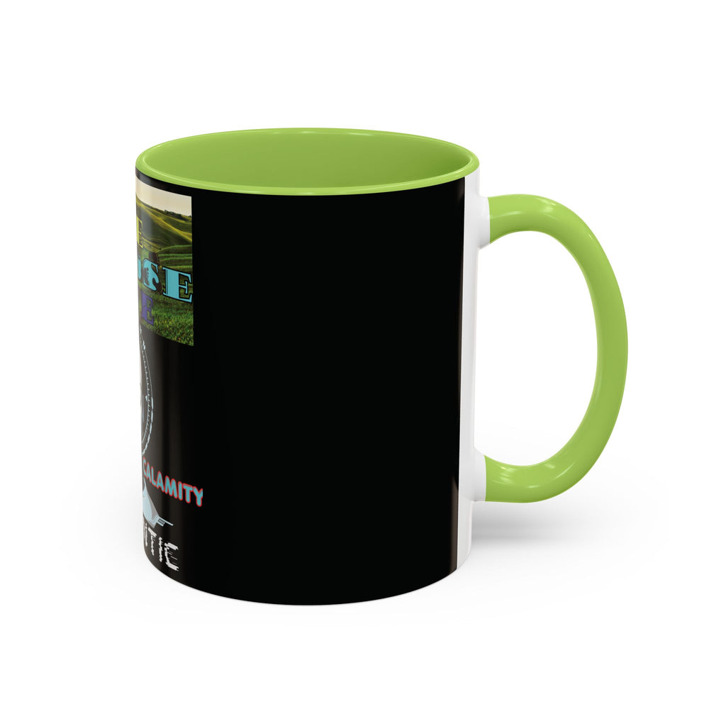 We Choose Life Accent Coffee Mug — Sci‑Fi Robot Design, Authentic CalamityVirtual Theme (11/15oz)