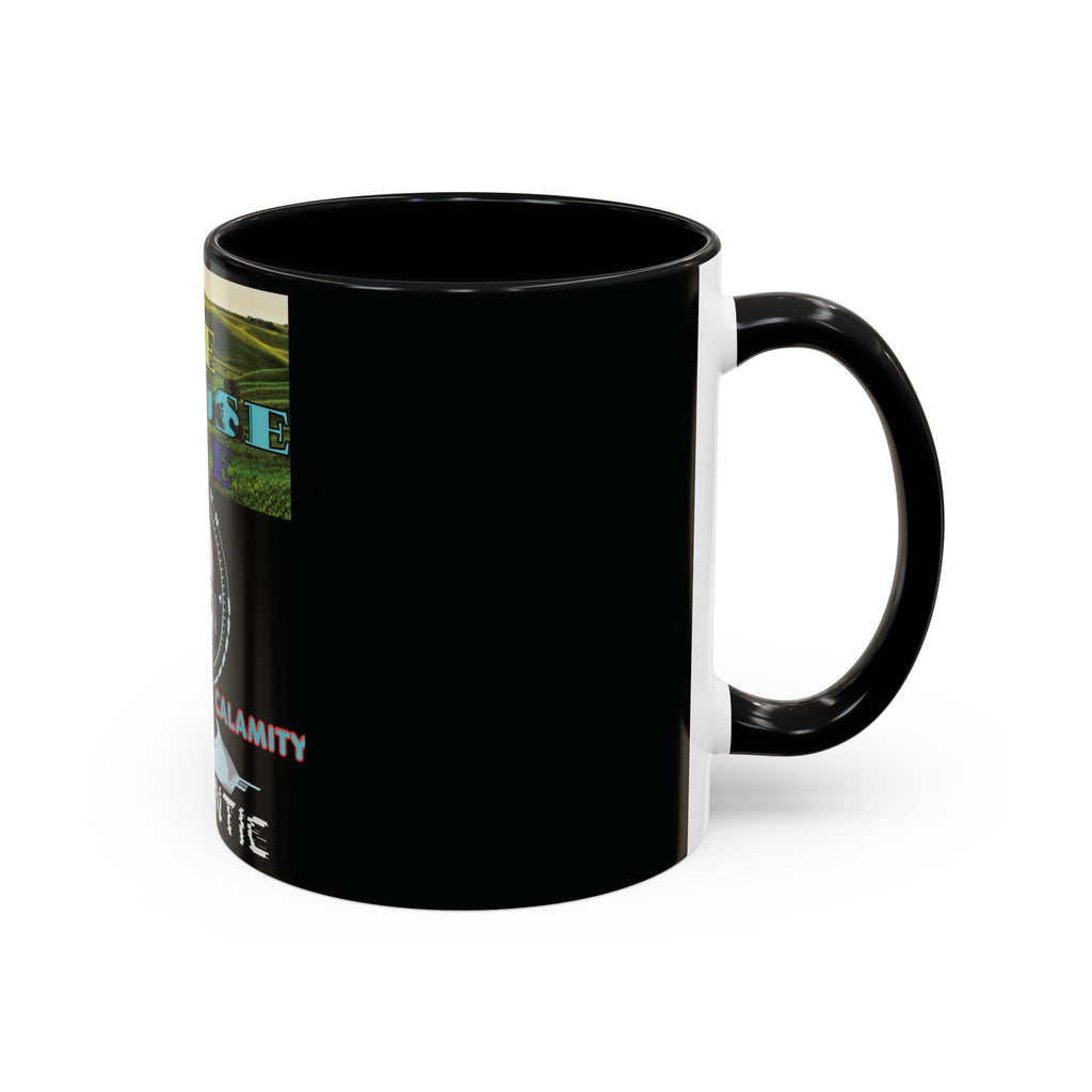 We Choose Life Accent Coffee Mug — Sci‑Fi Robot Design, Authentic CalamityVirtual Theme (11/15oz)
