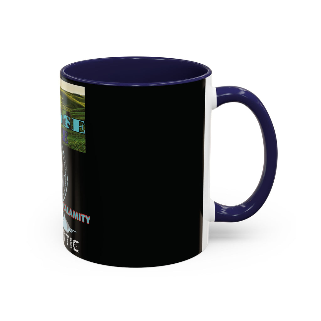 We Choose Life Accent Coffee Mug — Sci‑Fi Robot Design, Authentic CalamityVirtual Theme (11/15oz)