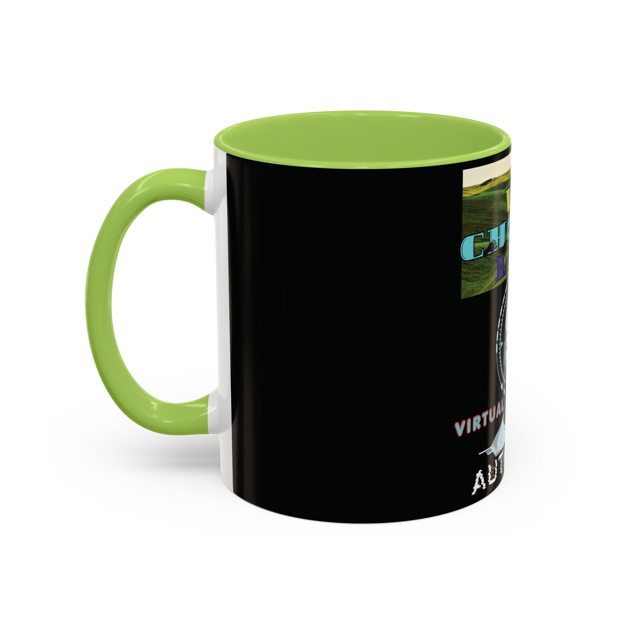 We Choose Life Accent Coffee Mug — Sci‑Fi Robot Design, Authentic CalamityVirtual Theme (11/15oz)